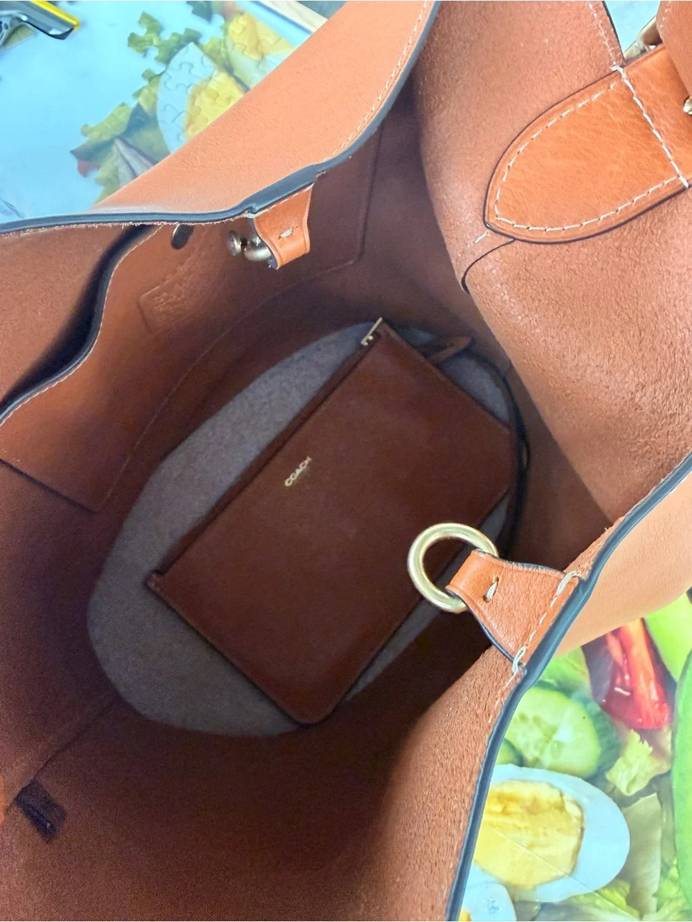 Coach Bleecker Bucket in Toffee
